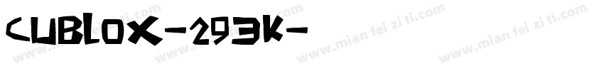 Cublox-293K字体转换