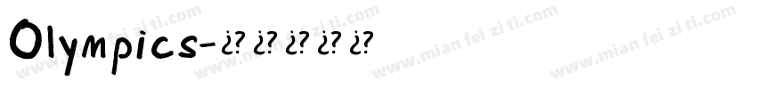 Olympics字体转换