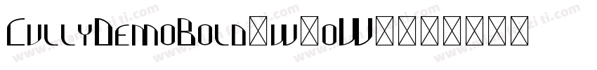 CullyDemoBold-w1oW2字体转换