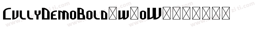 CullyDemoBold-w1oW2字体转换