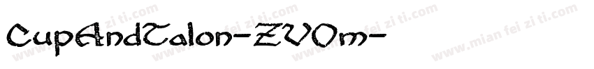 CupAndTalon-ZVOm字体转换