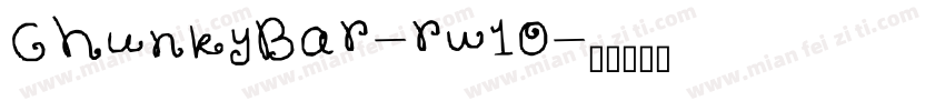 ChunkyBar-rw1O字体转换