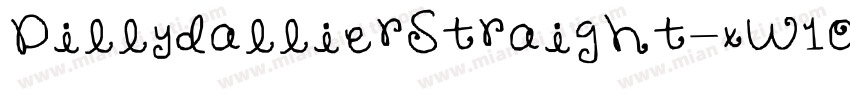 DillydallierStraight-xW1O字体转换
