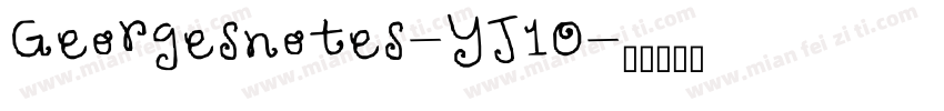 Georgesnotes-YJ1O字体转换