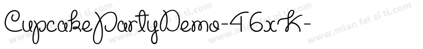 CupcakePartyDemo-46xK字体转换