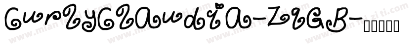 CurlyClaudia-ZqGB字体转换