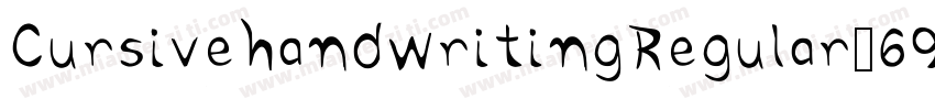 CursivehandwritingRegular-69aA字体转换