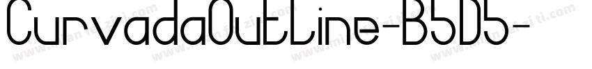 CurvadaOutline-B5D5字体转换