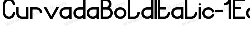 CurvadaBoldItalic-1EdZ字体转换
