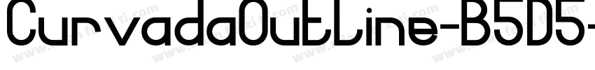 CurvadaOutline-B5D5字体转换