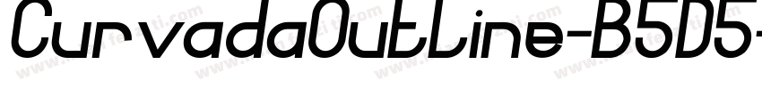 CurvadaOutline-B5D5字体转换