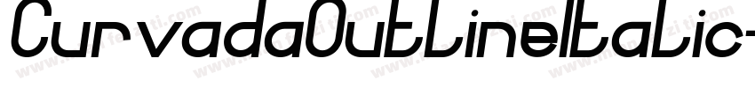 CurvadaOutlineItalic-8L0z字体转换