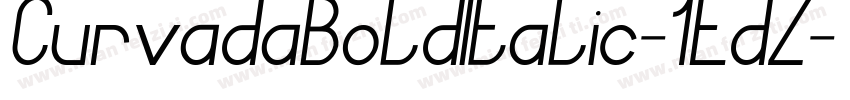 CurvadaBoldItalic-1EdZ字体转换