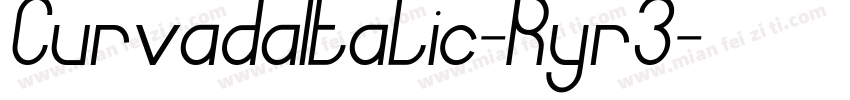 CurvadaItalic-Ryr3字体转换