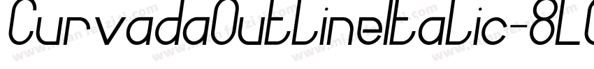 CurvadaOutlineItalic-8L0z字体转换