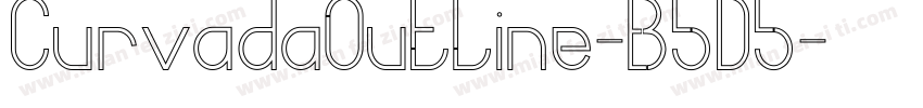 CurvadaOutline-B5D5字体转换