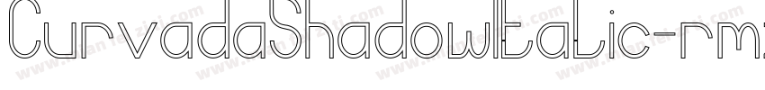 CurvadaShadowItalic-rmzA字体转换