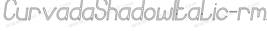 CurvadaShadowItalic-rmzA字体转换