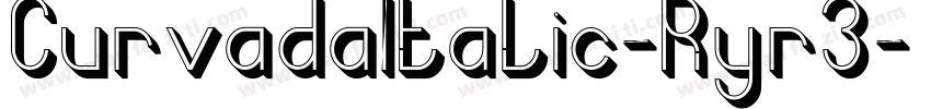 CurvadaItalic-Ryr3字体转换