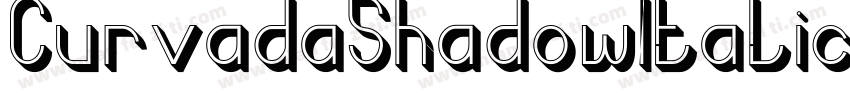 CurvadaShadowItalic-rmzA字体转换