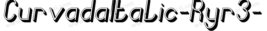 CurvadaItalic-Ryr3字体转换
