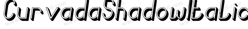 CurvadaShadowItalic-rmzA字体转换