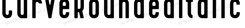 CurveRoundedItalic-YDea字体转换