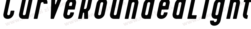 CurveRoundedLightItalic-rolp字体转换
