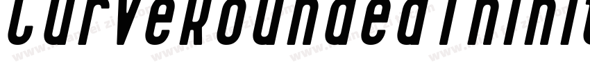 CurveRoundedThinItalic-KXKA字体转换