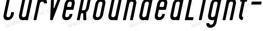 CurveRoundedLight-Movw字体转换