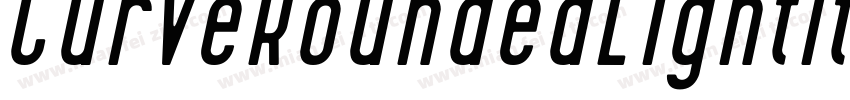 CurveRoundedLightItalic-rolp字体转换