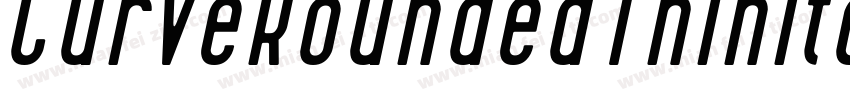 CurveRoundedThinItalic-KXKA字体转换