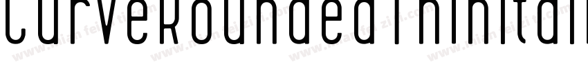 CurveRoundedThinItalic-KXKA字体转换