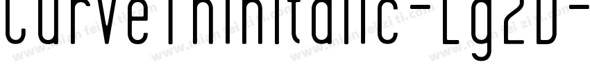CurveThinItalic-Lg2D字体转换