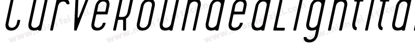 CurveRoundedLightItalic-rolp字体转换