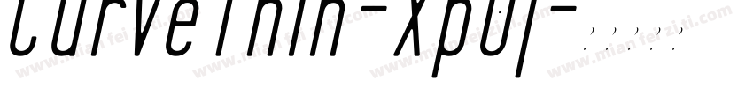 CurveThin-Xp0j字体转换