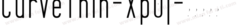 CurveThin-Xp0j字体转换