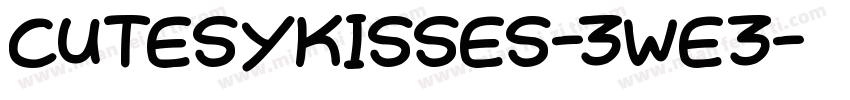 CutesyKisses-3WE3字体转换