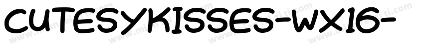 CutesyKisses-wX16字体转换