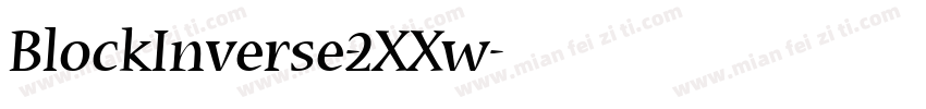 BlockInverse-2XXw字体转换