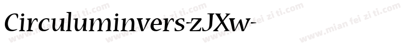 Circuluminvers-zJXw字体转换
