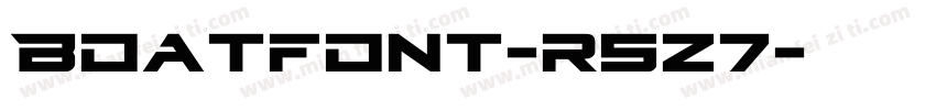 Boatfont-r5z7字体转换