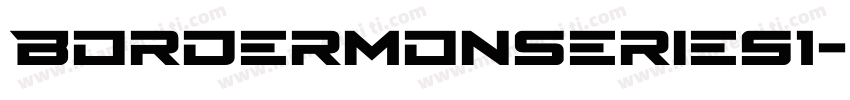 BordermonSeries1-lx5Z字体转换