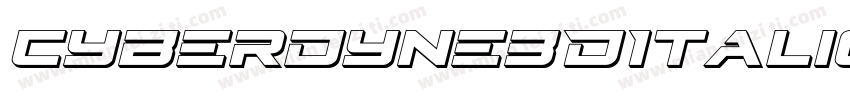 Cyberdyne3DItalic-yzVY字体转换