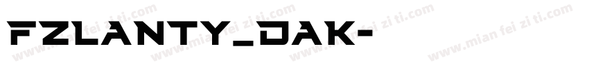 FZLANTY_DAK字体转换