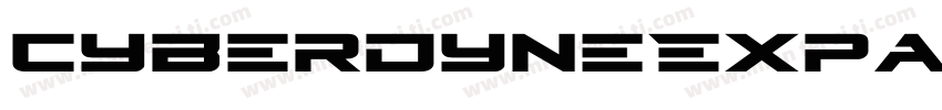 CyberdyneExpandedItalic-mzam字体转换