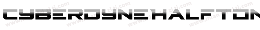 CyberdyneHalftoneItalic-B8yd字体转换