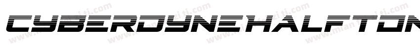 CyberdyneHalftoneItalic-B8yd字体转换