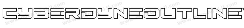 CyberdyneOutlineItalic-2aXd字体转换