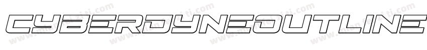 CyberdyneOutlineItalic-2aXd字体转换